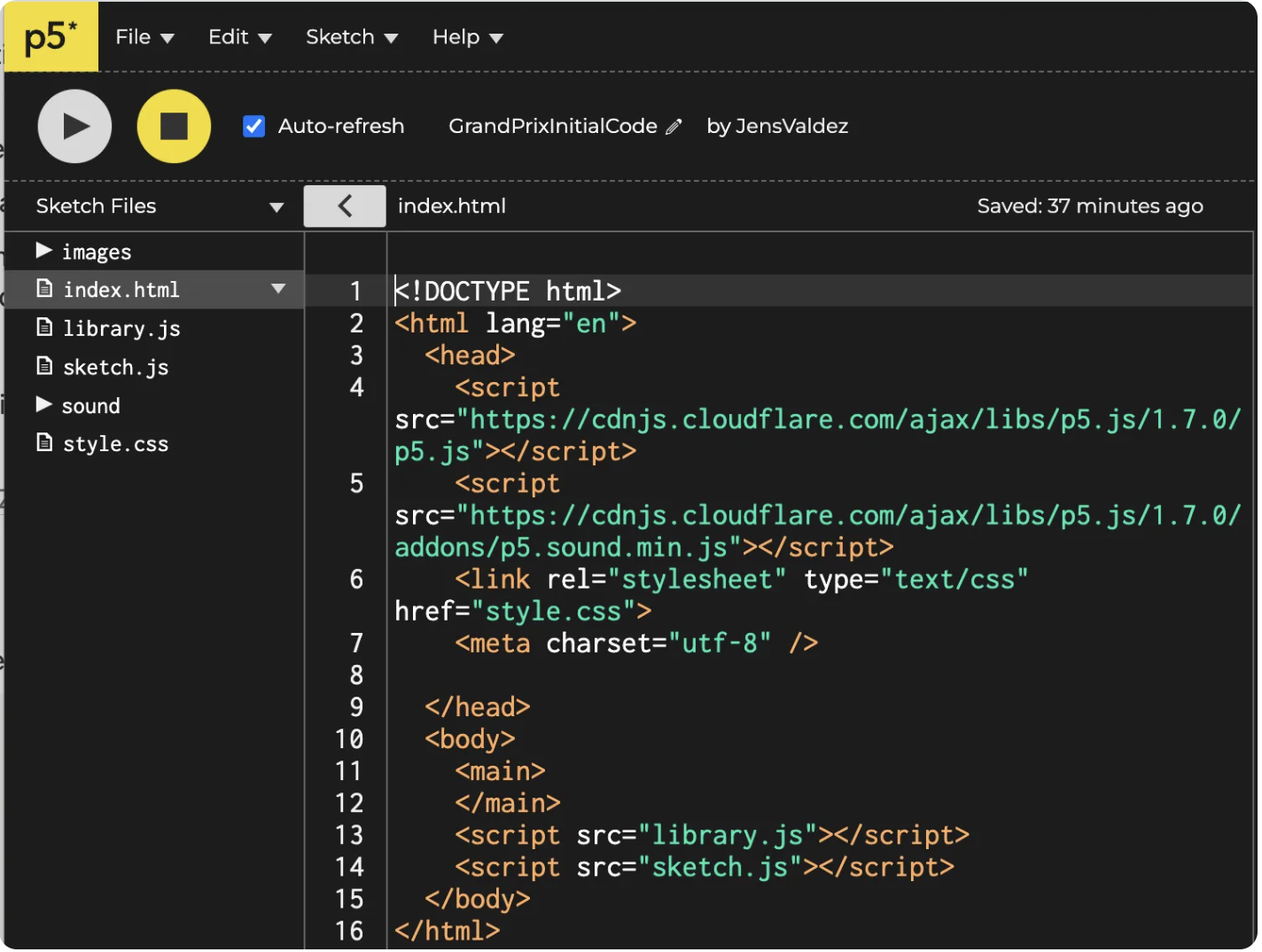 index.html screenshot